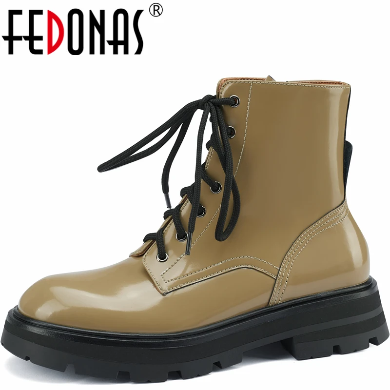 FEDONAS Fashion Cool Concise Women Ankle Boots Thick Heels Round Toe Genuine Leather Cross-Tied Autumn Winter Casual Shoes Woman
FEDONAS Fashion Cool Concise Women Ankle Boots Thick Heels Round Toe Genuine Leather Cross-Tied Autumn Winter Casual Shoes Woman