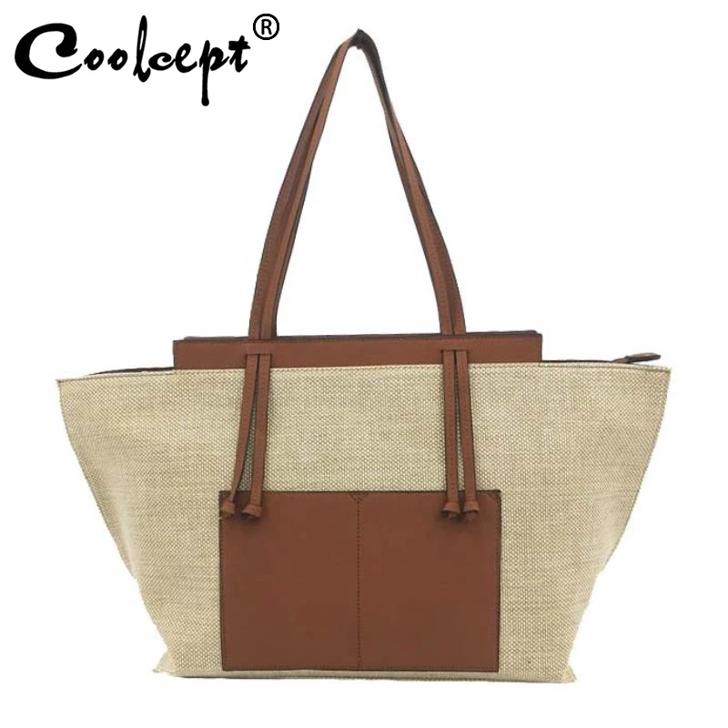 Coolcept 2021 Women Designer Tote Bag Patchwork Canvas Bag Fashion Women Crossbody Bag Zipper Young Ladies Casual Daily Tote Bag
Coolcept 2021 Women Designer Tote Bag Patchwork Canvas Bag Fashion Women Crossbody Bag Zipper Young Ladies Casual Daily Tote Bag