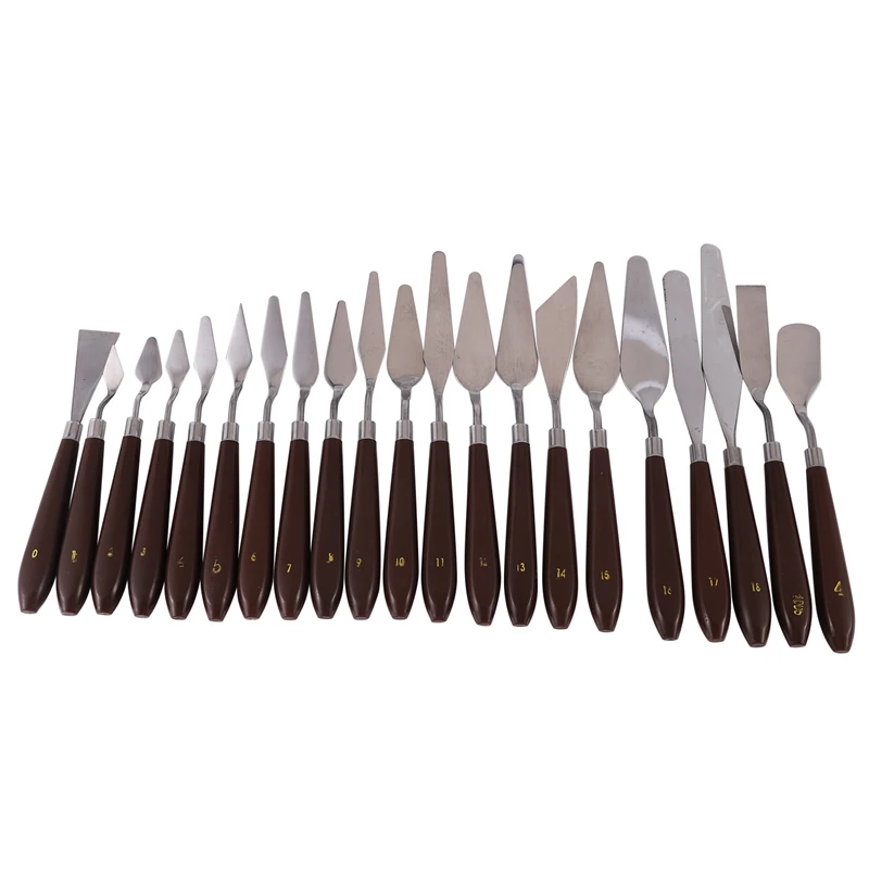 21Pcs Painting Knives /Painting Tools / Painting Spatula / Oil Color Painting Spatula / Art Supplies/ Painting Supplies
21Pcs Painting Knives /Painting Tools / Painting Spatula / Oil Color Painting Spatula / Art Supplies/ Painting Supplies