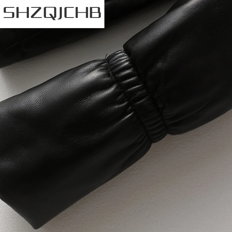 JCHB 2021 Winter Women Fox Fur Collar Hoody Down Coat Thick Warm Genuine Leather Jacket Ladies Slim Fit Short Real Sheepskin Ov
JCHB 2021 Winter Women Fox Fur Collar Hoody Down Coat Thick Warm Genuine Leather Jacket Ladies Slim Fit Short Real Sheepskin Ov
