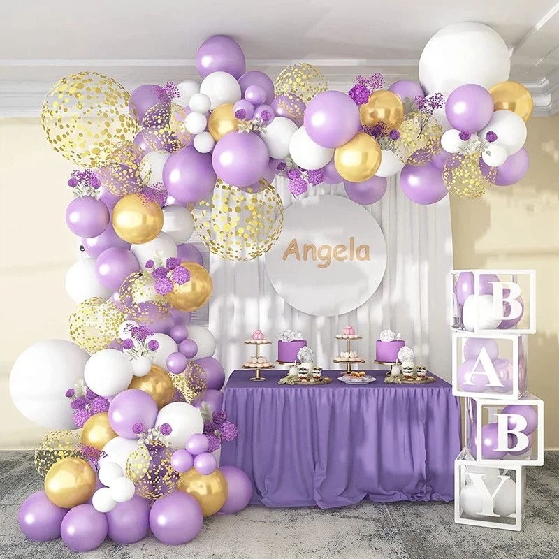 105 cobs macaron balloons garland bow purple kit gold metal confetti globes for wedding party anniversary balloon baby shower
105 cobs macaron balloons garland bow purple kit gold metal confetti globes for wedding party anniversary balloon baby shower