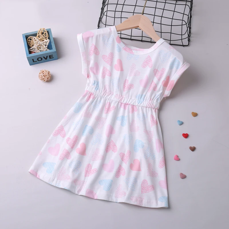 Summer Dress Kids Clothes Fashion Color Love Short Sleeve Princess Dress New Cute Girl Dress 2-6 Years Old
Summer Dress Kids Clothes Fashion Color Love Short Sleeve Princess Dress New Cute Girl Dress 2-6 Years Old