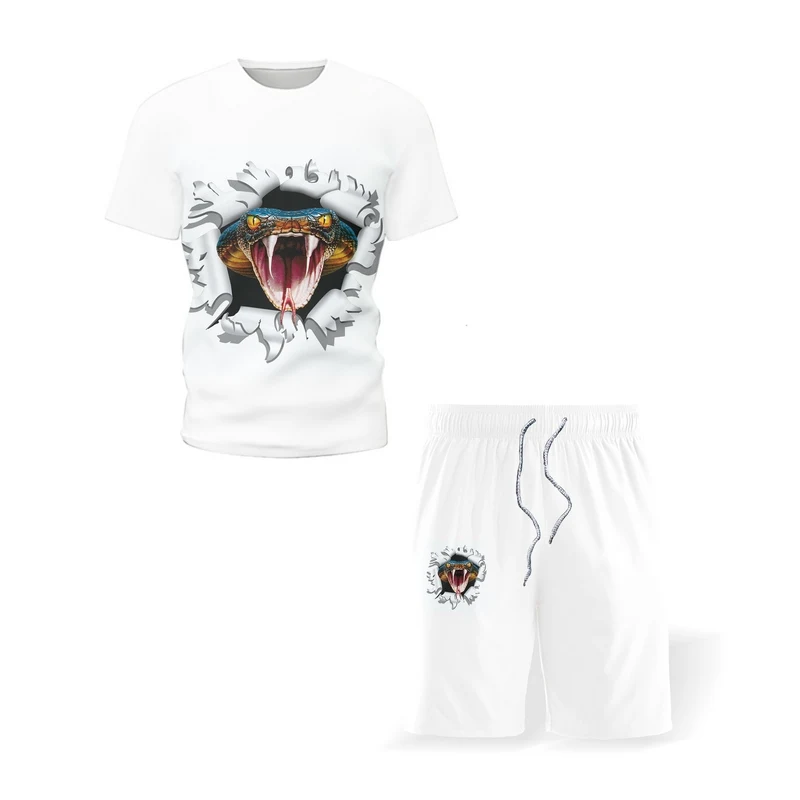 Summer gray wolf suit Chinese style men's fun animal fashion short-sleeved T-shirt shorts new retro 3D printing suit
Summer gray wolf suit Chinese style men's fun animal fashion short-sleeved T-shirt shorts new retro 3D printing suit