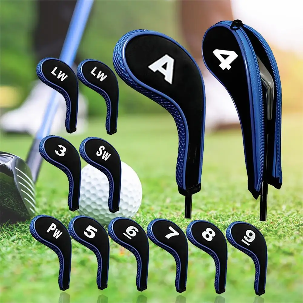 12Pcs Zippered Neoprene Golf Club Iron Cap Set Golf Headcover Protection Case Golf Training Aids Accessories With Number
12Pcs Zippered Neoprene Golf Club Iron Cap Set Golf Headcover Protection Case Golf Training Aids Accessories With Number