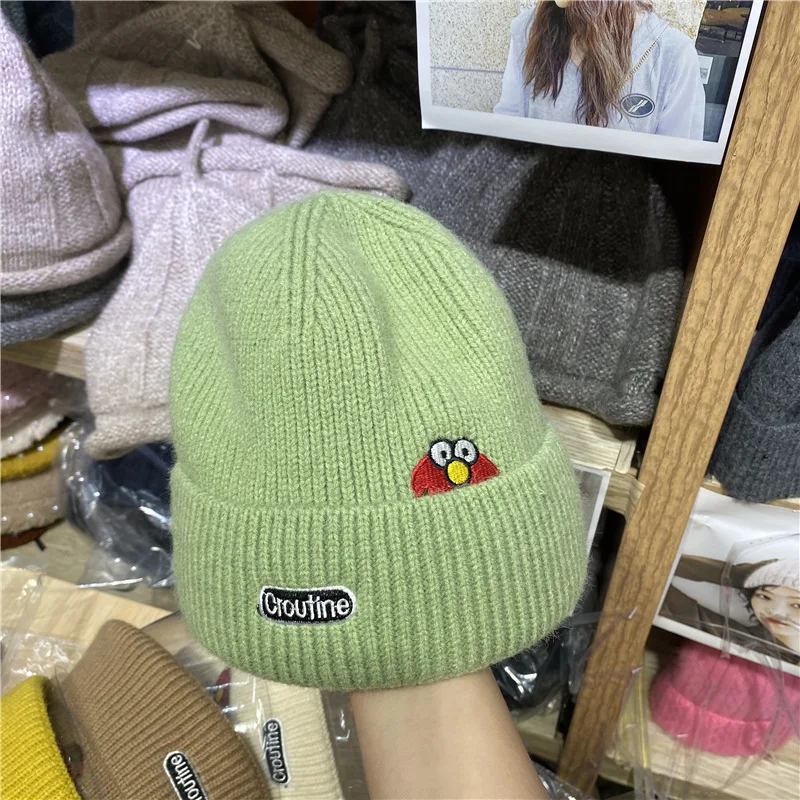 Woman Autumn And Winter Cute Cartoon Embroidery Wool Korean Version Sweet Versatile Warm Knitted Hat Melon Skin Hat
Woman Autumn And Winter Cute Cartoon Embroidery Wool Korean Version Sweet Versatile Warm Knitted Hat Melon Skin Hat