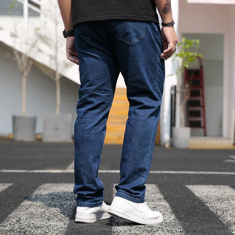 Men Elasticity Fat Jeans Loose-Fit Straight-leg Large Size Trousers Plus-sized Pants Men's Wear
Men Elasticity Fat Jeans Loose-Fit Straight-leg Large Size Trousers Plus-sized Pants Men's Wear