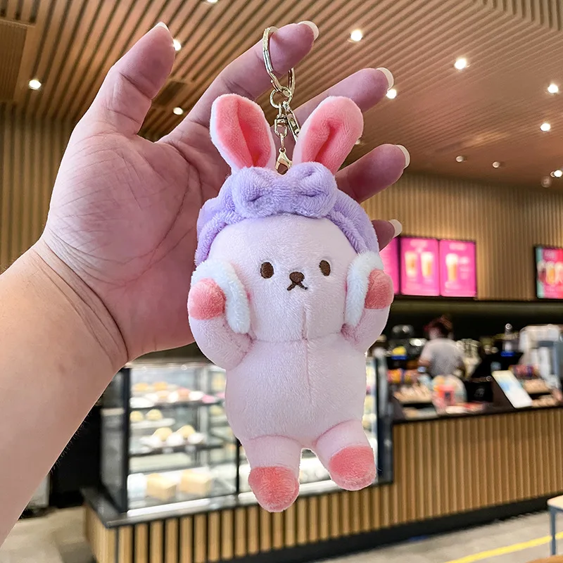 Kawaii Pompom Doll Keychain Creative Cartoon Rabbit Elephant Cat Duck Plush Toy Keyring Cute Graduation Gifts Bag Car Trinket
Kawaii Pompom Doll Keychain Creative Cartoon Rabbit Elephant Cat Duck Plush Toy Keyring Cute Graduation Gifts Bag Car Trinket