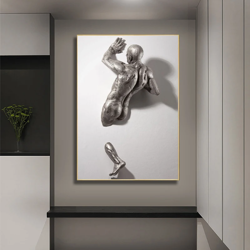 Abstract Metal Figure Statue Posters Modern Man Sculpture Canvas Painting Home Decor Print for Living Room Wall Art Cuadros
Abstract Metal Figure Statue Posters Modern Man Sculpture Canvas Painting Home Decor Print for Living Room Wall Art Cuadros