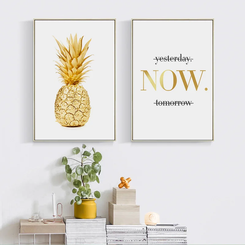 Contemporary Art Abstract Wall Poster Nordic Canvas Art Print Golden Pineapple Motivational Modern Painting Decorative Picture
Contemporary Art Abstract Wall Poster Nordic Canvas Art Print Golden Pineapple Motivational Modern Painting Decorative Picture
