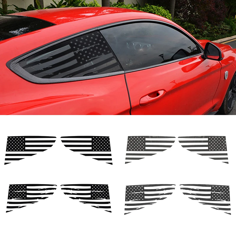for Ford Mustang 2015-2020 Car Rear Triangle Window Decorative Cover Trim Sticker Decal PVC Car Exterior Accessories 
for Ford Mustang 2015-2020 Car Rear Triangle Window Decorative Cover Trim Sticker Decal PVC Car Exterior Accessories