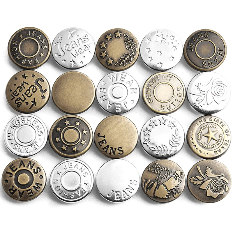 5pcs/Set 17mm Adjustable Reduce Waist Snap Fastener Jeans Button Detachable Metal Buttons Nail-free Clothing Sewing Accessories
5pcs/Set 17mm Adjustable Reduce Waist Snap Fastener Jeans Button Detachable Metal Buttons Nail-free Clothing Sewing Accessories
