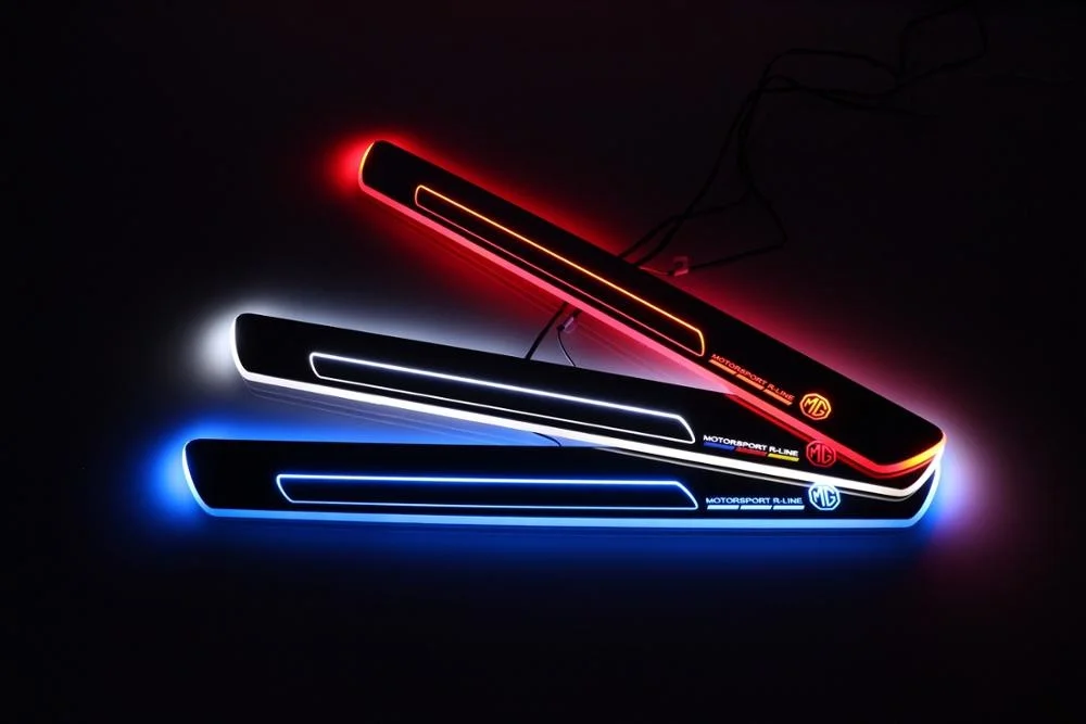 Osmrk led moving door scuff for MG dynamic door sill plate flat lining overlay flow/still light
Osmrk led moving door scuff for MG dynamic door sill plate flat lining overlay flow/still light