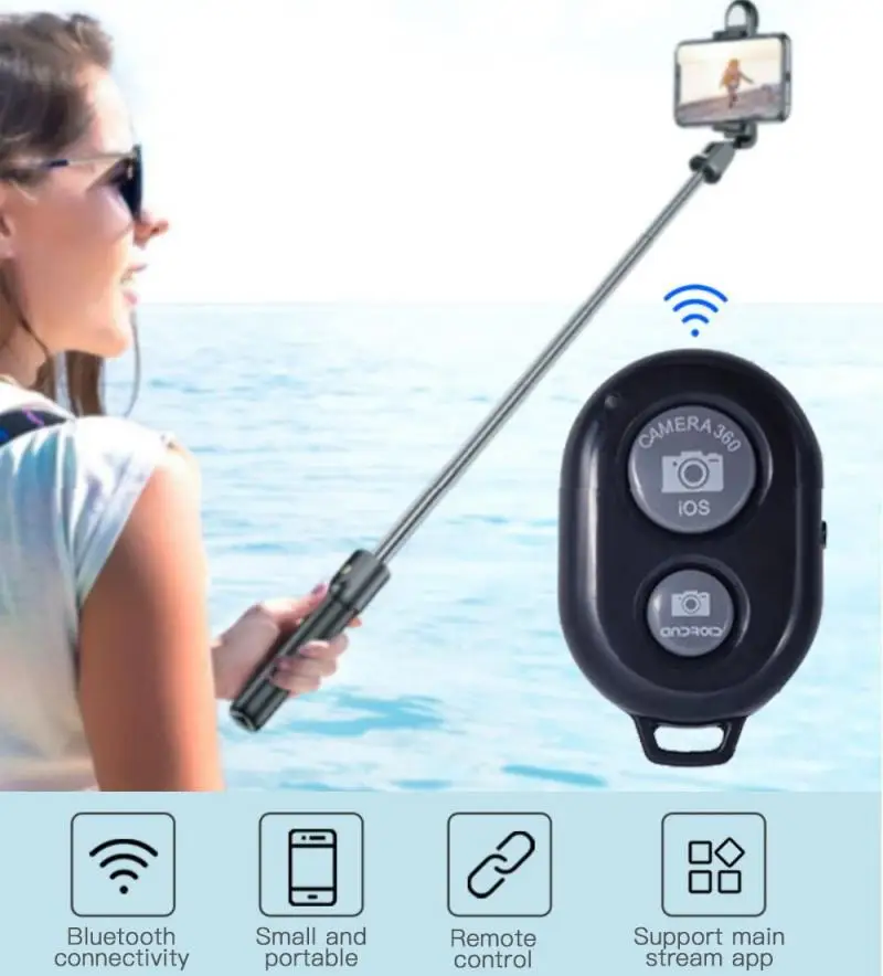Совместимая с Bluetooth кнопка дистанционного управления Беспроводное управление ler селфи-палка для камеры спуск затвора монопод для селфи для ...
Совместимая с Bluetooth кнопка дистанционного управления Беспроводное управление ler селфи-палка для камеры спуск затвора монопод для селфи для ...