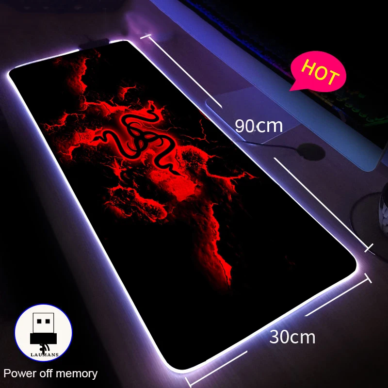 RGB Mousepad Xxl Backlit Mouse Pad Razer Gamer Speed Luminous Keyboard Carpet Anime Desk Mat 900x400 LOL CS Pc Playmat Custom
RGB Mousepad Xxl Backlit Mouse Pad Razer Gamer Speed Luminous Keyboard Carpet Anime Desk Mat 900x400 LOL CS Pc Playmat Custom