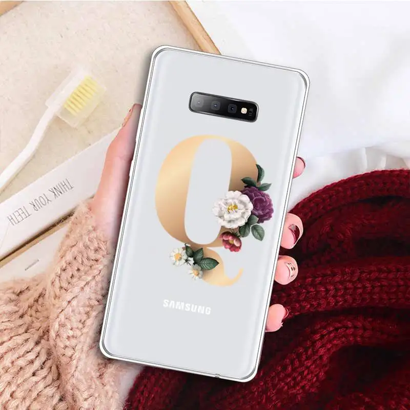 Alphabet Letter 26 letters unique Phone Case Transparent For Samsung Galaxy A71 A21s S8 S9 S10 plus note 20 ultra
Alphabet Letter 26 letters unique Phone Case Transparent For Samsung Galaxy A71 A21s S8 S9 S10 plus note 20 ultra