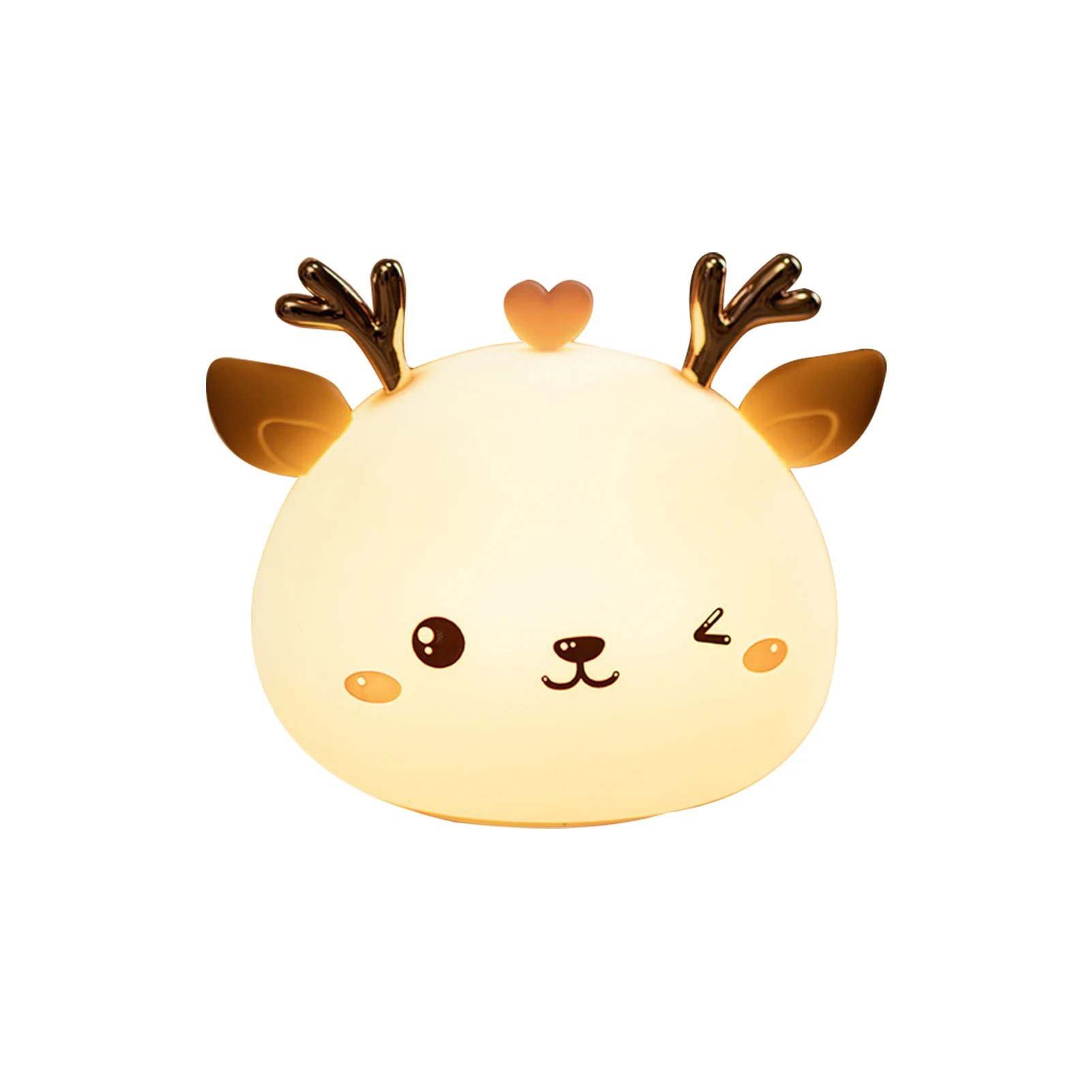 Gifts Cartoon Soft Silicone Color Changing Cute Deer Ornaments USB Rechargeable For Kids Bedroom Night Light Portable Desktop
Gifts Cartoon Soft Silicone Color Changing Cute Deer Ornaments USB Rechargeable For Kids Bedroom Night Light Portable Desktop
