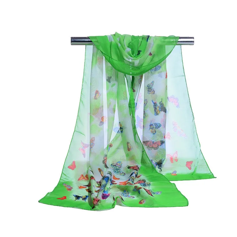 160*50cm Spring and summer Print woman Scarf butterfly Chiffon Leaves Scarf Women Pareo Wrap Sunscreen Long Cape
160*50cm Spring and summer Print woman Scarf butterfly Chiffon Leaves Scarf Women Pareo Wrap Sunscreen Long Cape