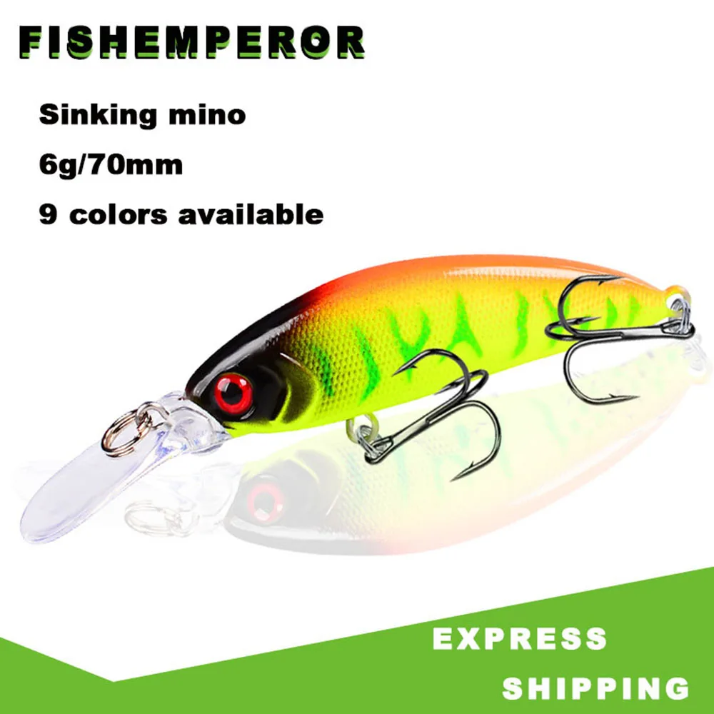 1PCS 2020 Bass Fishing Lures Isca Artificial Crankbait Swimbait Minnow Peche Carpe Baits 6g 70mm Superficie Jerk Bait leurres 
1PCS 2020 Bass Fishing Lures Isca Artificial Crankbait Swimbait Minnow Peche Carpe Baits 6g 70mm Superficie Jerk Bait leurres