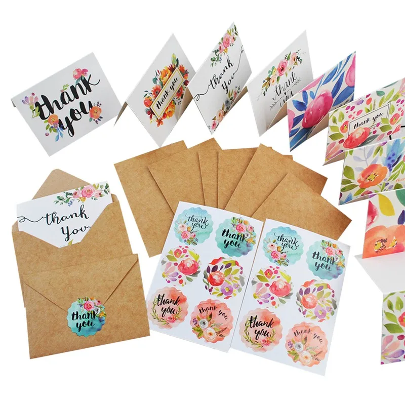 8Pcs Blank Thank You Paper Card Note Envelopes Greeting Wedding Party Gift Decoration Card Appreciation Card for Small Business
8Pcs Blank Thank You Paper Card Note Envelopes Greeting Wedding Party Gift Decoration Card Appreciation Card for Small Business