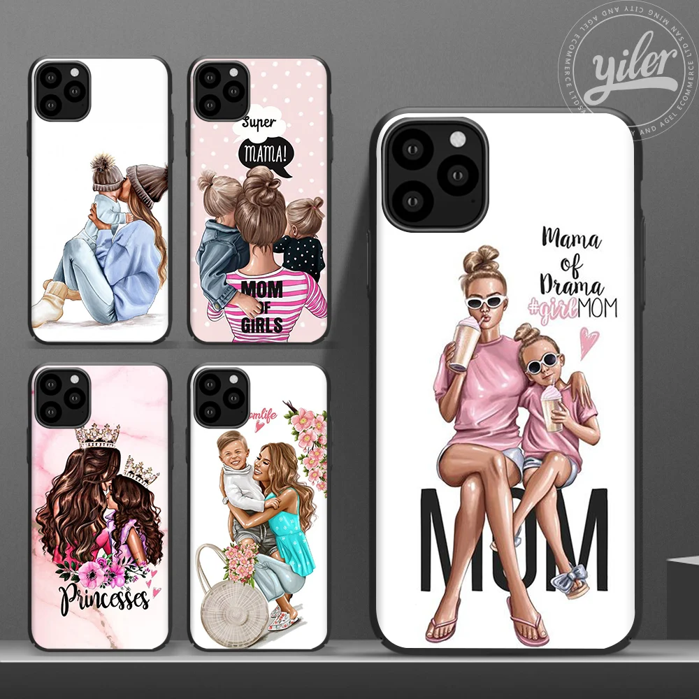 Чехол Super Mom для iPhone 11 pro Max чехол девочек малышей женщин мамы Apple 11Pro Pro