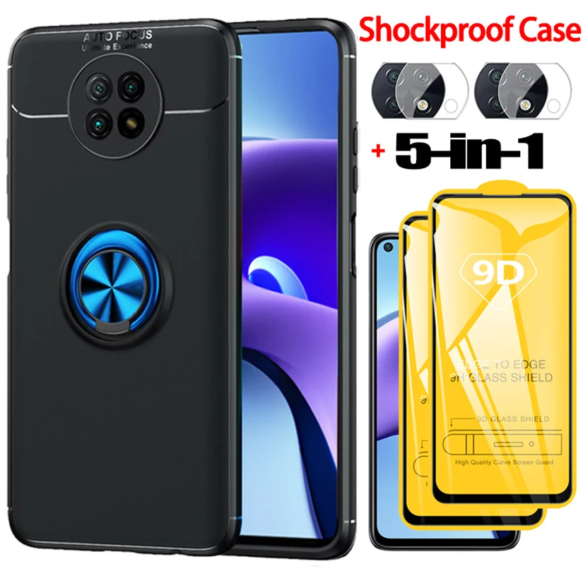 5-in-1, Phone Cases + Protective Glass for Redmi 9T Note 9 T 5G Magnetic Ring Silicone Cover Redmi Note-9T Case Xiaomi Note9T
5-in-1, Phone Cases + Protective Glass for Redmi 9T Note 9 T 5G Magnetic Ring Silicone Cover Redmi Note-9T Case Xiaomi Note9T