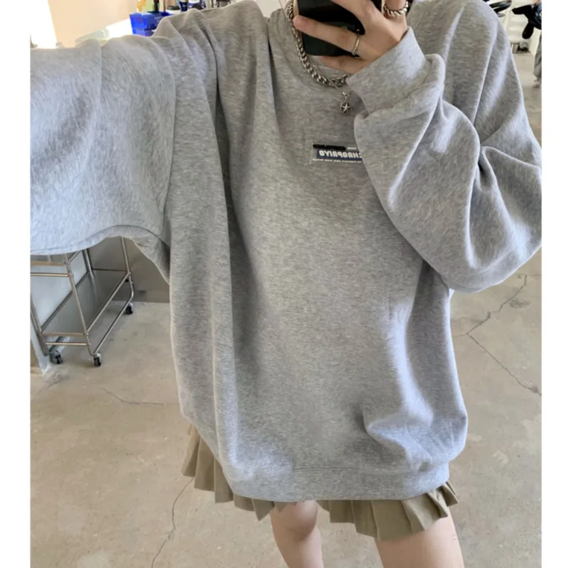 Women's Sweatshirts Long Sleeved Sweater Women's New Lazy Style Loose Pullover Spring And Autumn 2021
Women's Sweatshirts Long Sleeved Sweater Women's New Lazy Style Loose Pullover Spring And Autumn 2021