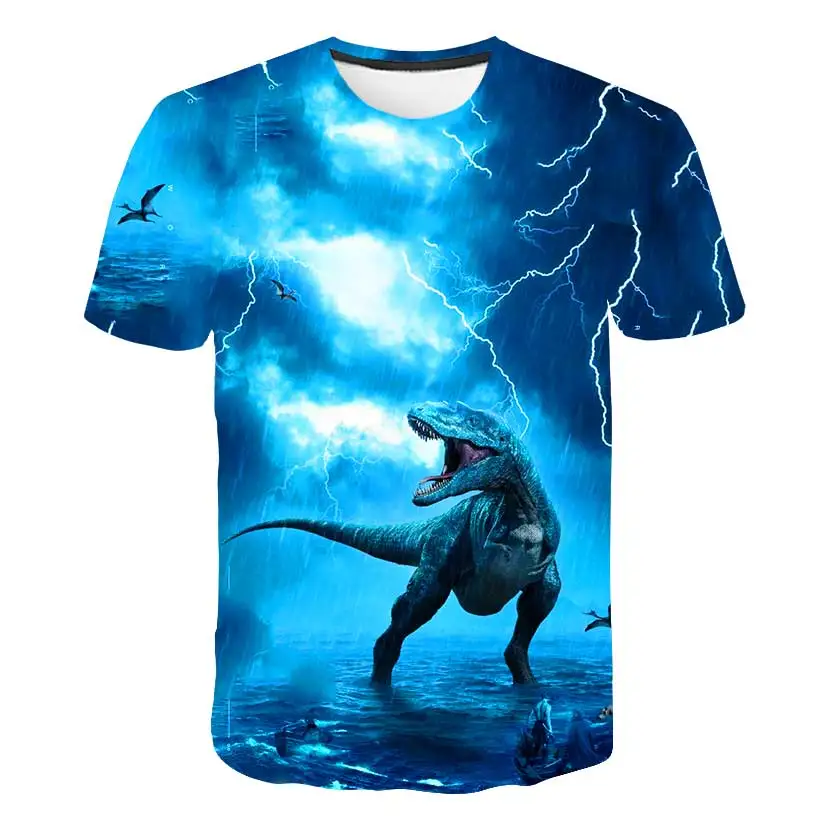 New Brand Summer Ferocious Dinosaur 3D Animal Printed T-shirt Boy Short Sleeve T-shirt 4-14T Oversized Tees Children Girl Tops
New Brand Summer Ferocious Dinosaur 3D Animal Printed T-shirt Boy Short Sleeve T-shirt 4-14T Oversized Tees Children Girl Tops