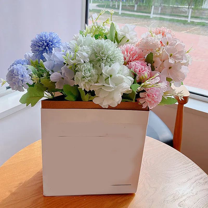 Fake Flower Bouquet Hydrangea Artificial Flowers Blooming Rose Peony Pom Wedding Decoration For Bride Garden Home Decoration
Fake Flower Bouquet Hydrangea Artificial Flowers Blooming Rose Peony Pom Wedding Decoration For Bride Garden Home Decoration