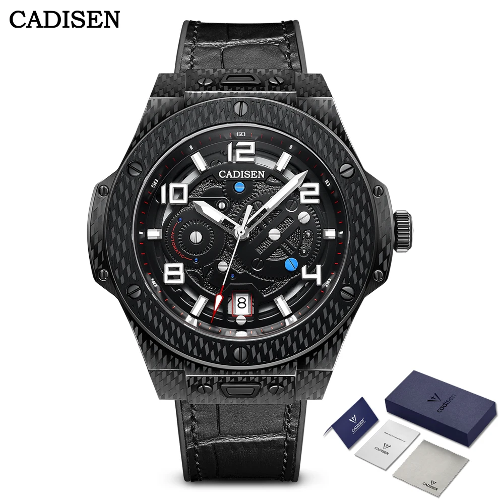 CADISEN 2021 42mm Luxury Mechanical Watch Men Automatic Wristwatch 100m Waterproof Sapphire Crystal Genuine Leather Strap Watch
CADISEN 2021 42mm Luxury Mechanical Watch Men Automatic Wristwatch 100m Waterproof Sapphire Crystal Genuine Leather Strap Watch
