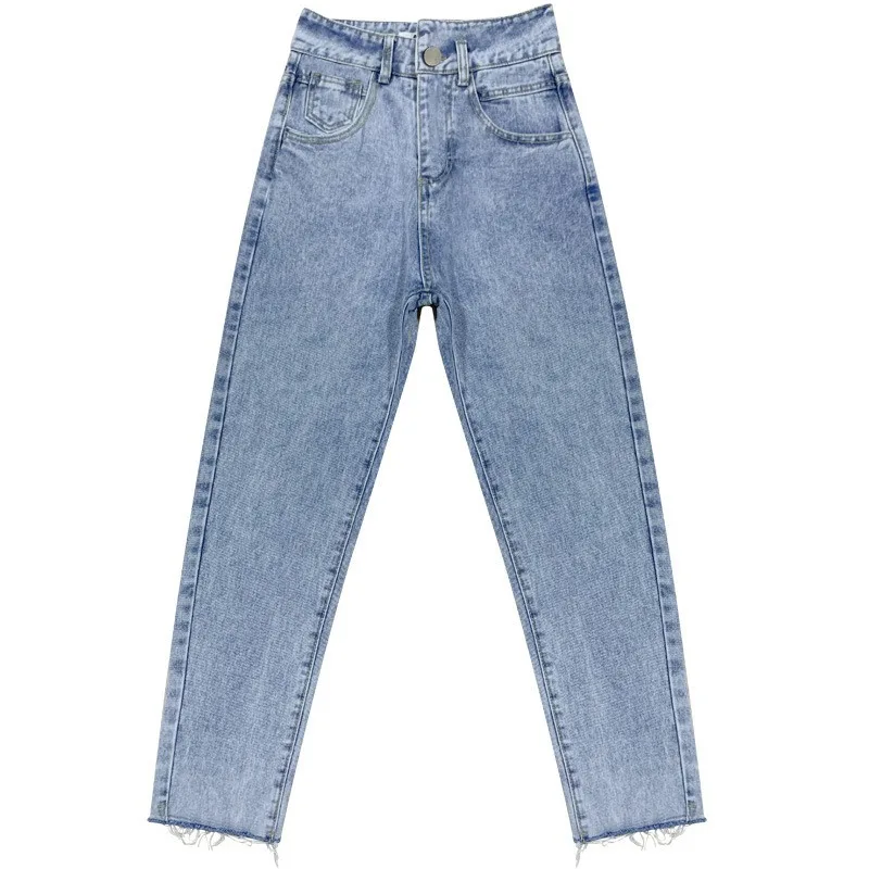Women Spring Summer High Waist Stretch Harem Jeans Pants Irregular Waist Slim Fit Straight Ankle-length Denim Jeans
Women Spring Summer High Waist Stretch Harem Jeans Pants Irregular Waist Slim Fit Straight Ankle-length Denim Jeans