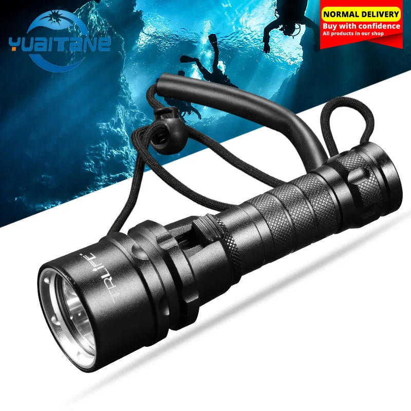Professional XM-L L2 Diving Scuba Flashlight Underwater 200M Waterproof Portable Rechargeable Lantern Torch with hand rope
Professional XM-L L2 Diving Scuba Flashlight Underwater 200M Waterproof Portable Rechargeable Lantern Torch with hand rope