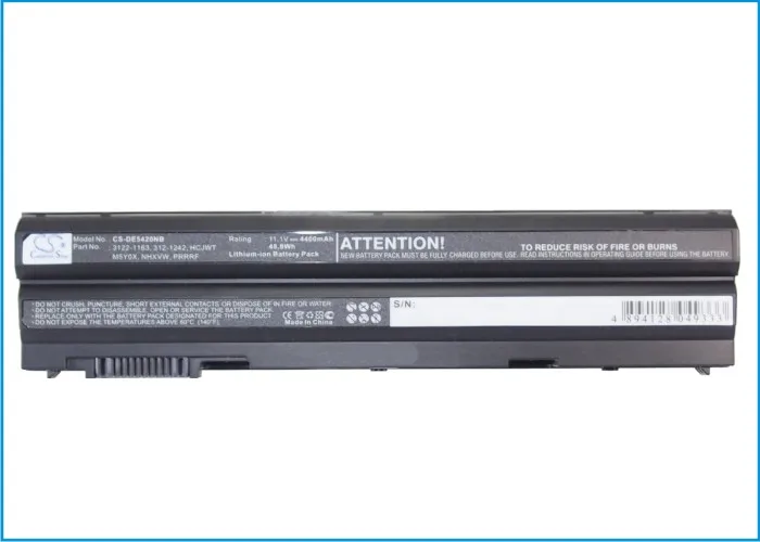 Cameron Sino 4400mAh/6600mAh Battery for DELL Latitude E5420,E5520,15R,E5420m,E5430,E5520m,E5530,E6420,P15f,E6540,E6440,14R 5420
Cameron Sino 4400mAh/6600mAh Battery for DELL Latitude E5420,E5520,15R,E5420m,E5430,E5520m,E5530,E6420,P15f,E6540,E6440,14R 5420