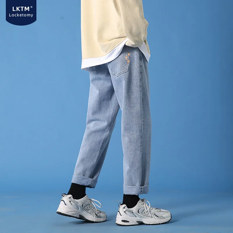 2021 New Korean Version Of The Trend Of Nine-Point Denim Men's Summer New Style Washed Loose Straight Daddy Pants
2021 New Korean Version Of The Trend Of Nine-Point Denim Men's Summer New Style Washed Loose Straight Daddy Pants