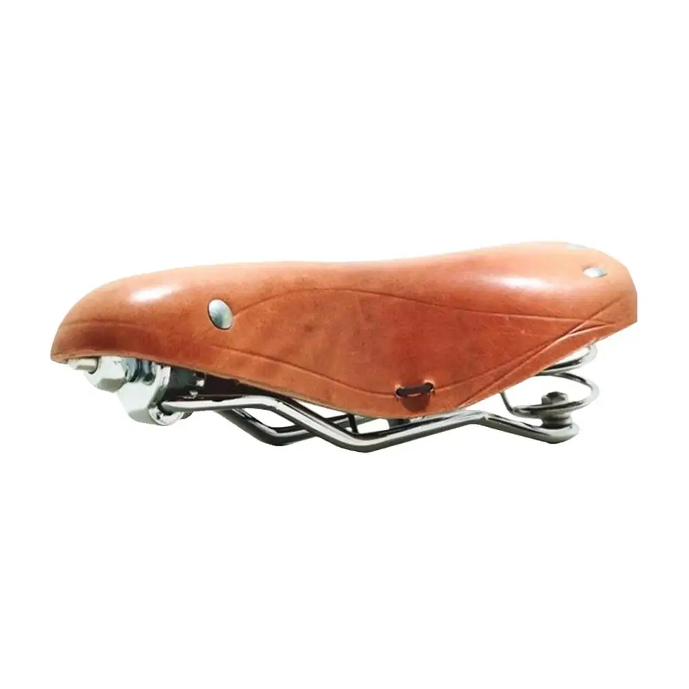 Leather Orange Bicycle Seat Cushion Double-spring Retro Seat Saddle Front Seat Mat For Bike Bicycle Accessories For Road Bicycle
Leather Orange Bicycle Seat Cushion Double-spring Retro Seat Saddle Front Seat Mat For Bike Bicycle Accessories For Road Bicycle