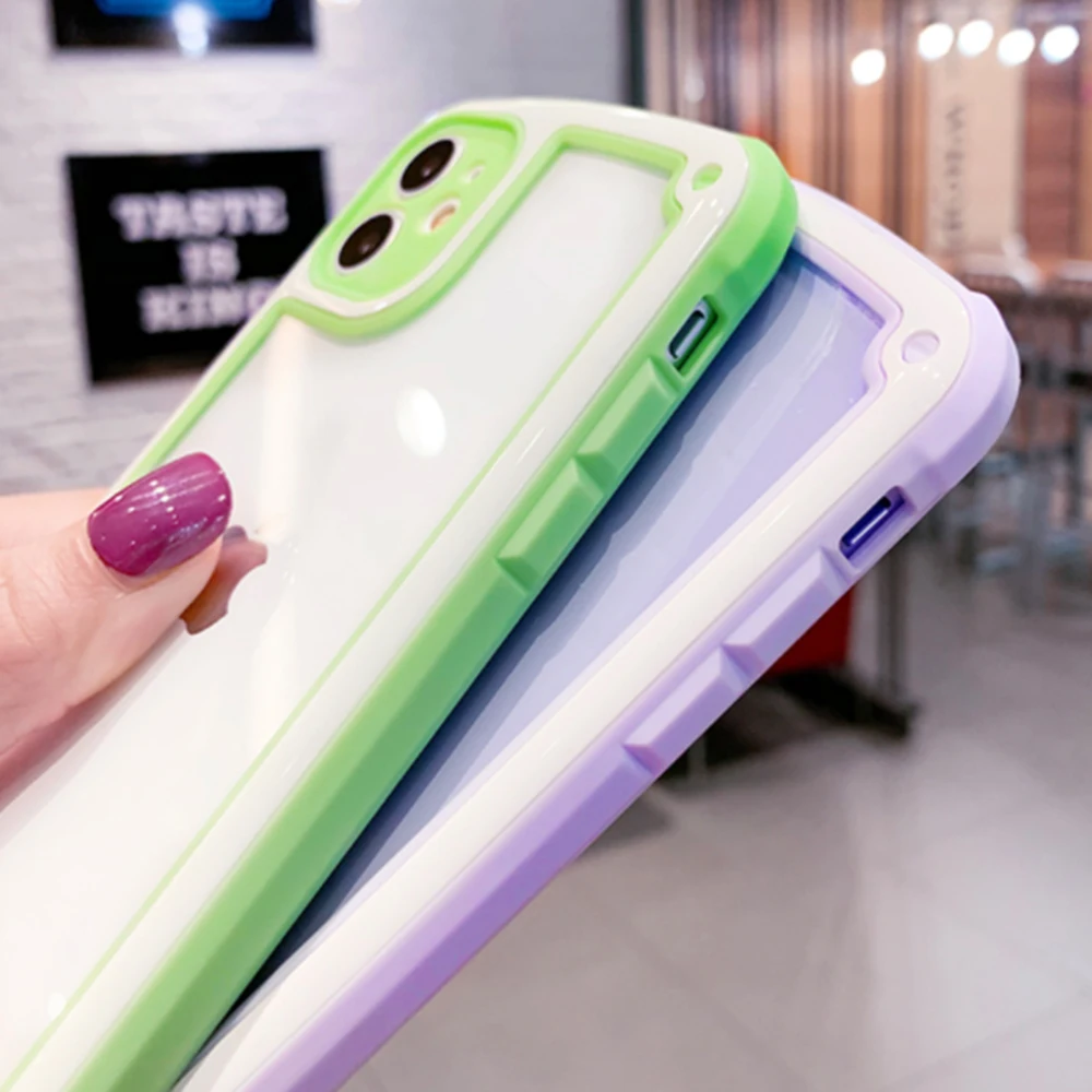Прозрачный силиконовый чехол для телефона Apple iPhone 11 Pro XS Max X XR 6 6S 7 8 Plus SE 2020 бампер