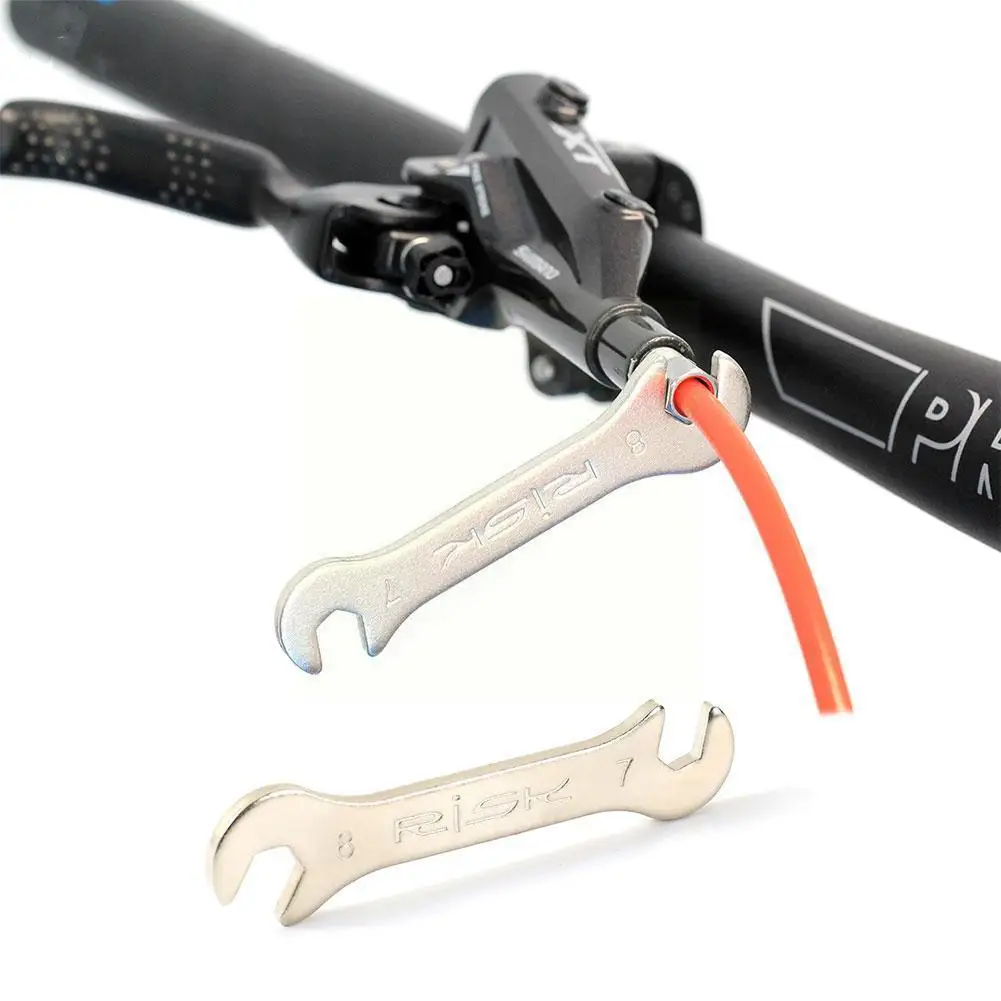 Risk Oil Dish Tubing Screw Wrench Mountain Bike Installation Removal Hydraulic Brake Tool And 7-8mm Bicycle Wrench Accessor C4f0
Risk Oil Dish Tubing Screw Wrench Mountain Bike Installation Removal Hydraulic Brake Tool And 7-8mm Bicycle Wrench Accessor C4f0