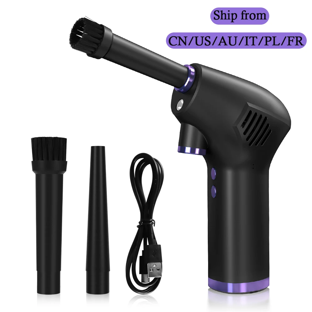 15000mAh Handheld Cordless Air Duster for desktop Keyboard Wireless Car Vacuum Cleaner for Car & Home Dual Use Portable Cleaner 
15000mAh Handheld Cordless Air Duster for desktop Keyboard Wireless Car Vacuum Cleaner for Car & Home Dual Use Portable Cleaner