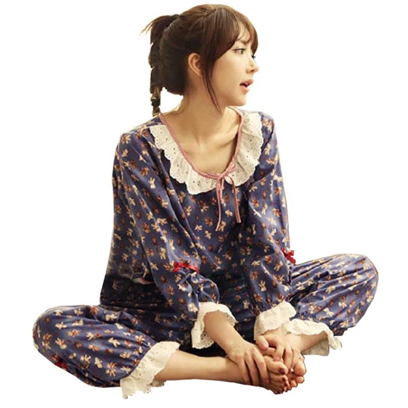 2022 New Autumn Cotton Long Sleeved Women's Pajamas Set Cartoon Sleepwear Girls Pyjamas Mujer Lady Casual Home Clothing AB122
2022 New Autumn Cotton Long Sleeved Women's Pajamas Set Cartoon Sleepwear Girls Pyjamas Mujer Lady Casual Home Clothing AB122