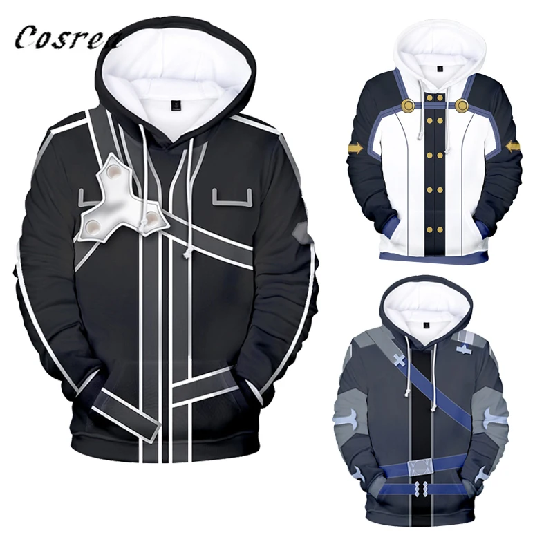 С рисунком из аниме мастера меча толстовки с капюшоном «Online» толстовка из «Sword Art Online» 3D), Арка «призрачная пуля» костюм Кирито для косплея с ... 
С рисунком из аниме мастера меча толстовки с капюшоном «Online» толстовка из «Sword Art Online» 3D), Арка «призрачная пуля» костюм Кирито для косплея с ...