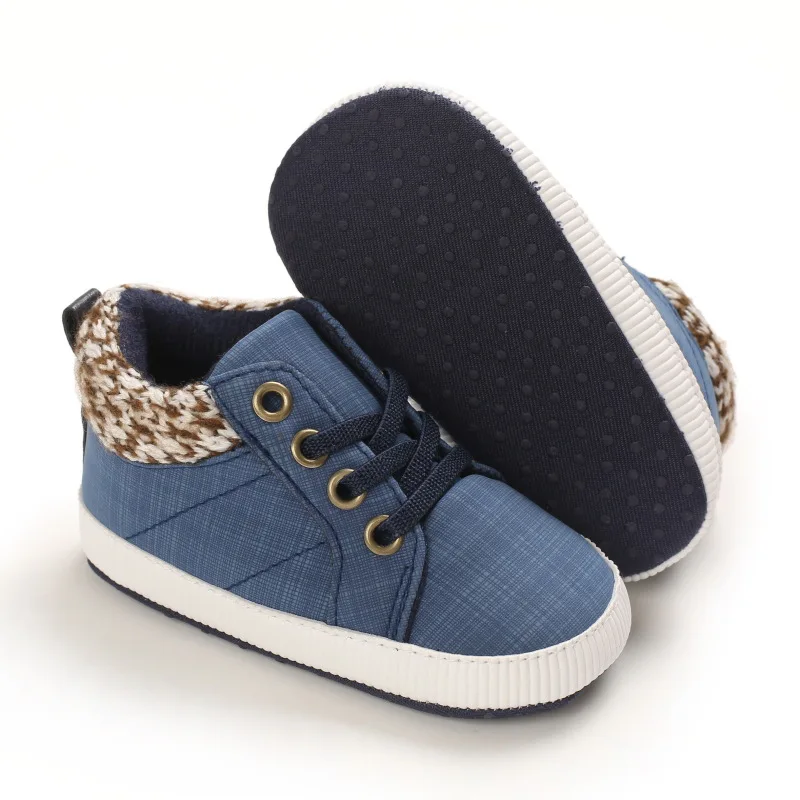 0-18M Baby Boys Shoes High Top Plaid Patchwork Toddler First Walkers Soft Sole Infant Casual Flats Walking Non-slip High Quality
0-18M Baby Boys Shoes High Top Plaid Patchwork Toddler First Walkers Soft Sole Infant Casual Flats Walking Non-slip High Quality