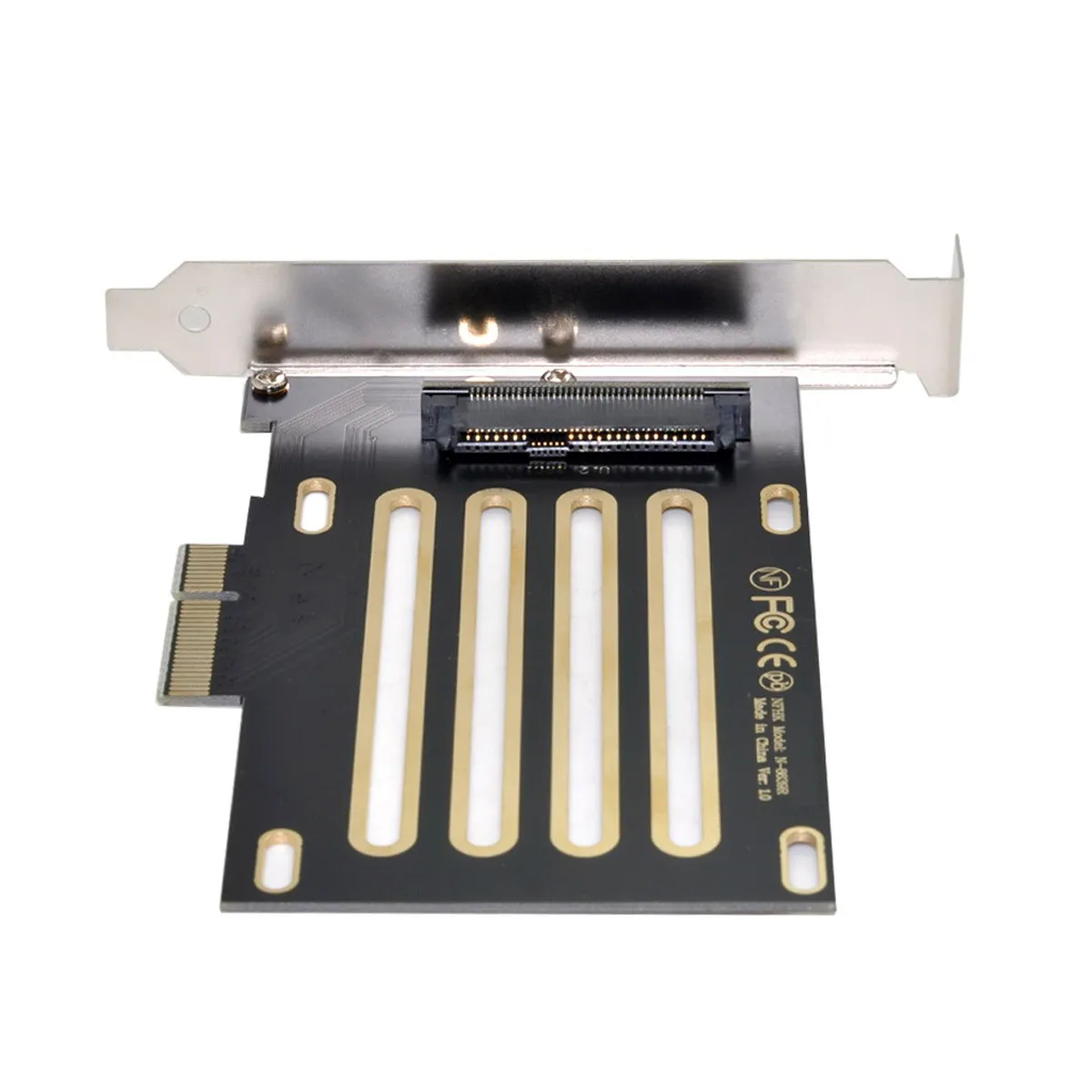 Xiwai PCI-E 3.0 x4 Lane to U.2 U2 Kit SFF-8639 Host Adapter for Intel Motherboard & 750 NVMe PCIe SSD
Xiwai PCI-E 3.0 x4 Lane to U.2 U2 Kit SFF-8639 Host Adapter for Intel Motherboard & 750 NVMe PCIe SSD