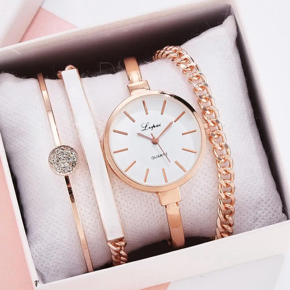 Lvpai Top Brand Women Bracelet Watches Set Fashion Women Dress Ladies Wrist Watch Luxury Rose Gold Quartz Watch Set montre femme 
Lvpai Top Brand Women Bracelet Watches Set Fashion Women Dress Ladies Wrist Watch Luxury Rose Gold Quartz Watch Set montre femme