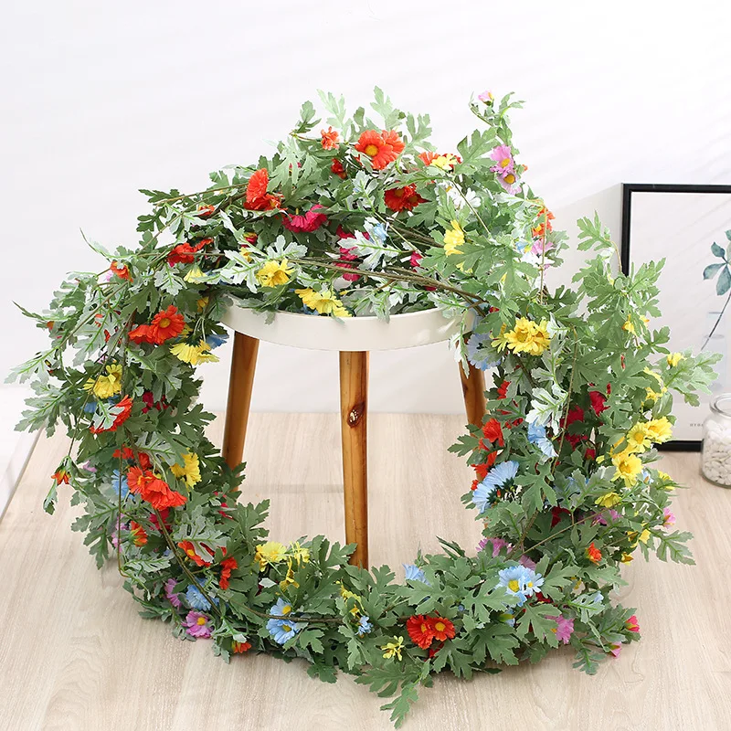 1.7m Artificial Autumn Daisies Sunflower Home Wedding Accessories Courtyard Garden Pipe Winding Decorative Arts Rattan Crafts
1.7m Artificial Autumn Daisies Sunflower Home Wedding Accessories Courtyard Garden Pipe Winding Decorative Arts Rattan Crafts