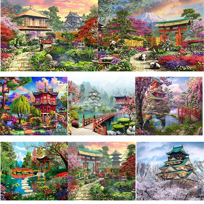 New 5D DIY Diamond Painting Landscape Bridge Diamond Embroidery Full Square Round Drill Scenery Cross Stitch Crafts Home Decor
New 5D DIY Diamond Painting Landscape Bridge Diamond Embroidery Full Square Round Drill Scenery Cross Stitch Crafts Home Decor