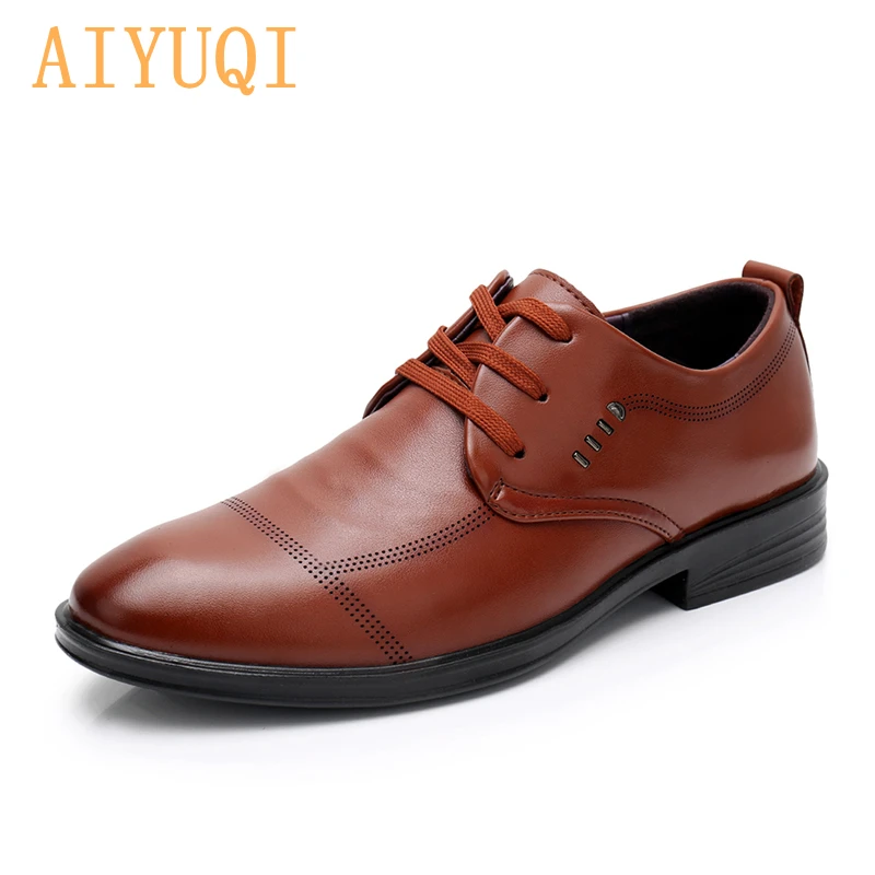 AIYUQI Formal Men Shoes Spring 2021 New British Trend Real Leather Men's Shoes Breathable Lace-up Wedding Soft Sole Shoes Male
AIYUQI Formal Men Shoes Spring 2021 New British Trend Real Leather Men's Shoes Breathable Lace-up Wedding Soft Sole Shoes Male