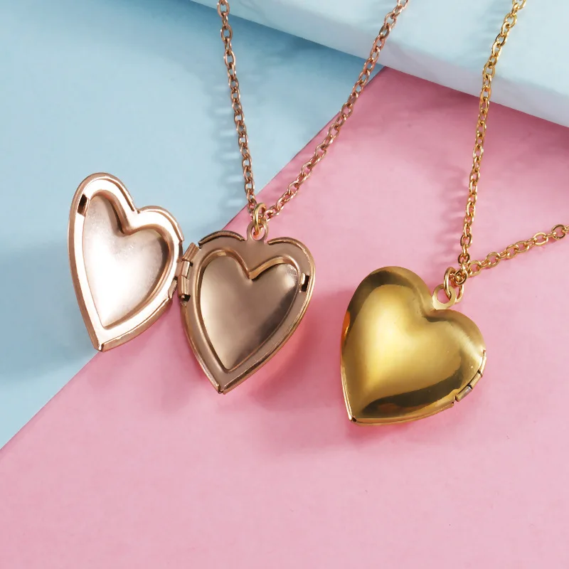 Stainless Heart Shape Photo Locket Necklace Openable Photo Frame Family Pet Picture Necklace Family Love Gift Dropshipping
Stainless Heart Shape Photo Locket Necklace Openable Photo Frame Family Pet Picture Necklace Family Love Gift Dropshipping