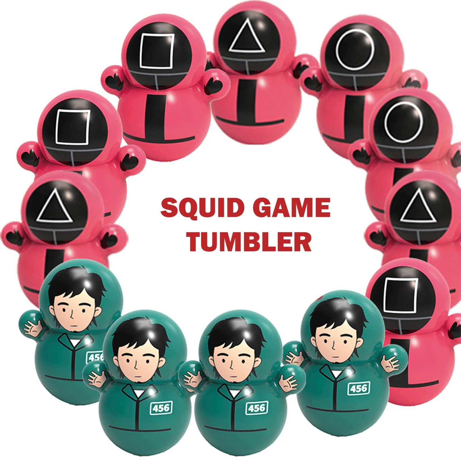 Kawaii Squid Game Sliding Tumbler Korean Movie Character Model Doll Rattle Baby Kids Early Education Gift Toy Christmas Gifts
Kawaii Squid Game Sliding Tumbler Korean Movie Character Model Doll Rattle Baby Kids Early Education Gift Toy Christmas Gifts