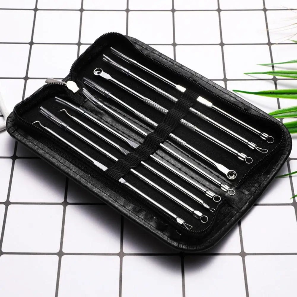 9pcs Acne Blackhead Removal Needles Black Dots Cleaner Black Head Pore Pimple Cleaner Deep Cleaning Tool Facial Skin Care Tools
9pcs Acne Blackhead Removal Needles Black Dots Cleaner Black Head Pore Pimple Cleaner Deep Cleaning Tool Facial Skin Care Tools