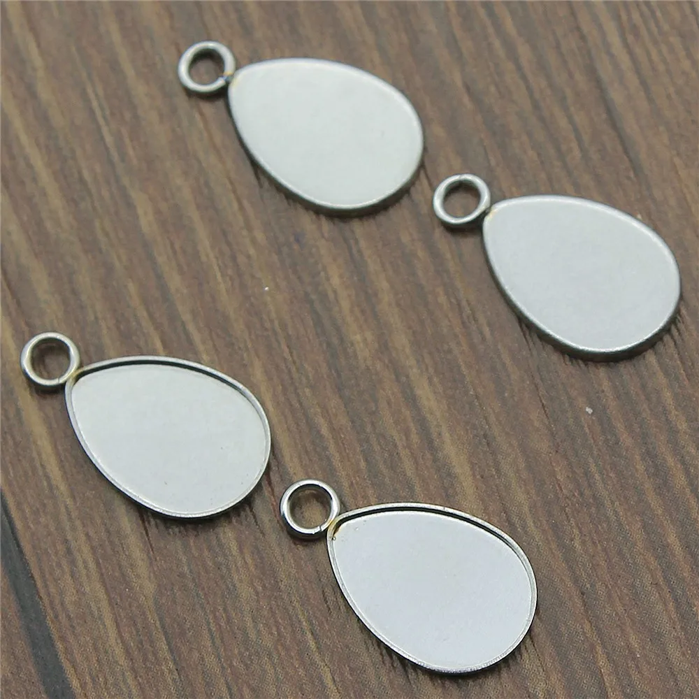 20pcs Fit 10x14mm Waterdrop Shape Glass Cabochon Stainless Steel Base Setting Charms Pendant Tray
20pcs Fit 10x14mm Waterdrop Shape Glass Cabochon Stainless Steel Base Setting Charms Pendant Tray