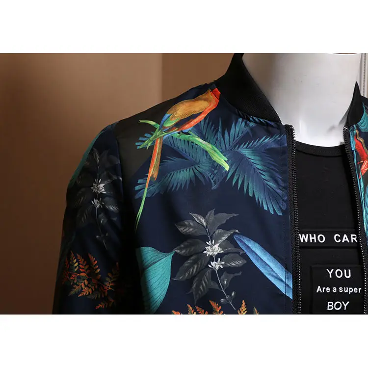 2021 Trendy Men's Printed Jacket Men's Jacket Autumn Clothes Trend Baseball Collar Korean Slim Jacket Men's Outerwear
2021 Trendy Men's Printed Jacket Men's Jacket Autumn Clothes Trend Baseball Collar Korean Slim Jacket Men's Outerwear